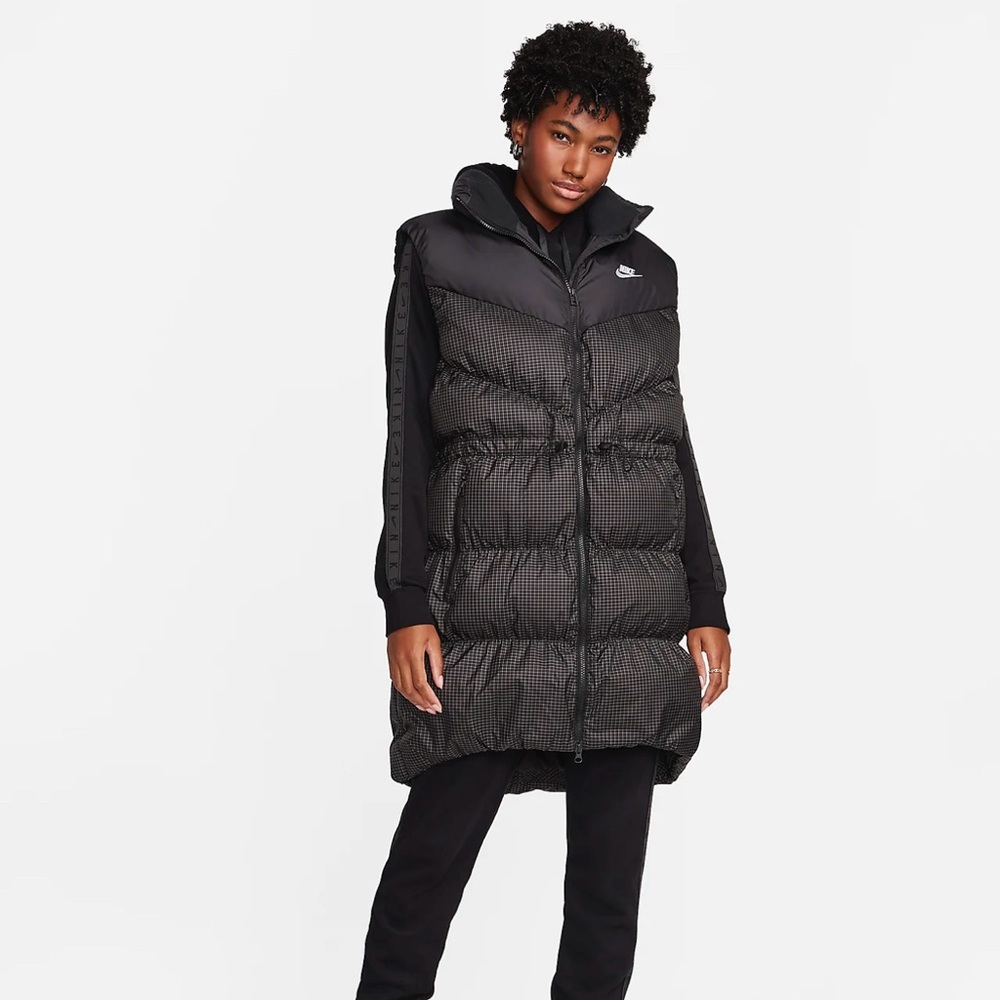 Nike Sportswear Windpuffer Therma-FIT Loose Long Puffer Gilet, Small - NWT